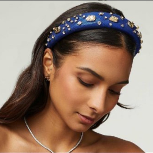 Lele Sadoughi Zodiac Virgo Alice Headband Royal Blue Authentic New - Picture 1 of 17